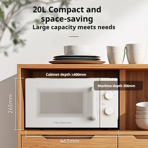Stock Countertop Installation True Microwave Oven Stainless Steel Energy Efficient Class 20L Capacity for Household/Hotel/RV Use - Product Image 5