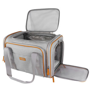 Transportín Portátil para Mascotas de 10 kg, Poliéster Sólido con Cierre de Cremallera, Ahorra Esfuerzo y se Puede Fijar al Equipaje, para Perros y Gatos Pequeños - Product Image 2