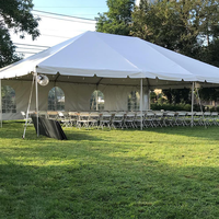 Tente de réception extérieure standard en aluminium avec protection UV pour jardin et salons professionnels