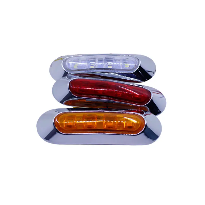 12v 24v Yellow Red White IP68 Waterproof Car Truck LED Side Marker Signal Light For Car