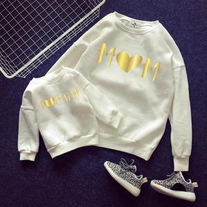 Conjuntos a juego para mamá e hija, camisetas de algodón de moda, ropa informal de manga larga con estampado lindo, ropa para padres e hijos - Product Image 5
