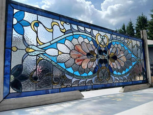 Vidrio templado esmaltado con método de catedral personalizado, decoración para puertas y ventanas de cocina, sala de estar, hoteles y baños - Product Image 4