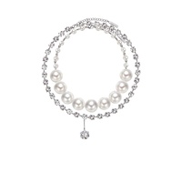 Collier ras du cou Boonee Alus Niche pour femme, perles de culture européennes et américaines de grande taille, plaqué or, luxe léger, pour soirée