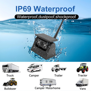 Năng lượng mặt trời không dây từ hệ thống <span class=keywords><strong>camera</strong></span>-7 "IPS 4CH màn hình với BSD & ip69k cho nhiệm vụ nặng nề xe tải RV Hạm Đội an toàn - Product Image 6