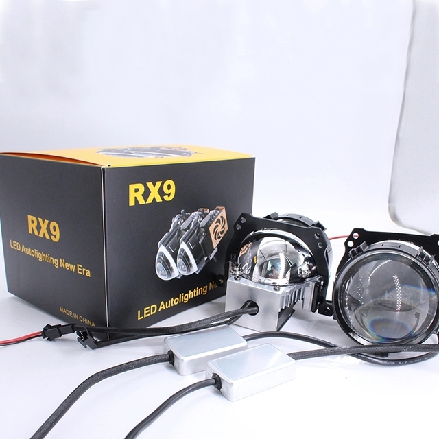 Super Power  Bi LED Projector Headlights Lens 2.5 3.0 Inch High Low Beam  Locomotive Motorcycle Headlight