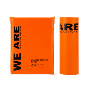 Sacs d'expédition de couleur orange en poly de luxe Sac de livraison express étanche pour <span class=keywords><strong>colis</strong></span> de petite entreprise - Product Image 3