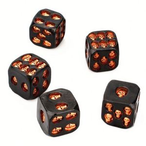 Vente Flash : Dés Noirs Tête de Mort pour Fêtes d'Halloween – Idéaux comme Accessoires de Bar Effrayants et Outils Uniques pour Jeux à Boire - Product Image 1
