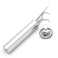 1 ensemble de cure-dents métal acier inoxydable nettoyage Oral fil dentaire cure-dents Portable