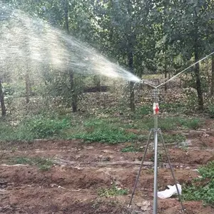 Rociador de aleación para riego agrícola, aspersor de ajuste de rotación de 360 grados, 30 m, para paisajismo