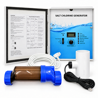 Sistem Pengganti Klorinator Garam Kolam Renang untuk Hayward AquaRite Paket Lengkap dengan Panel Kontrol & Sel Garam-15 & Saklar Aliran