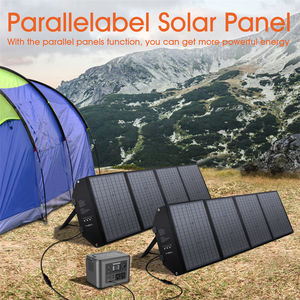 Outdoor Portable Power Supply Station Generator 100W Foldable Solar Panel with <strong>10</strong> in 1 Connect Cables 110V/220V 23% Efficiency - Product Image 4