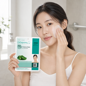 เดอร์มอล อโล คอลลาเจน เอสเซนส์ มาส์ก 23 กรัม แผ่นมาส์กหน้า สำหรับผิวแพ้ง่าย - Product Image 6