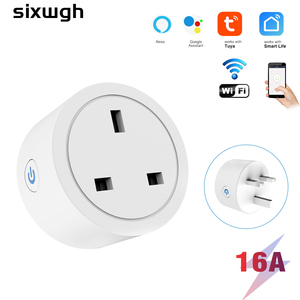 Prise intelligente Tuya avec moniteur d'énergie 10A IP44 compatible <span class=keywords><strong>WiFi</strong></span> Alexa & Google Home, en ABS, 110-250V, échantillon gratuit - Product Image 4
