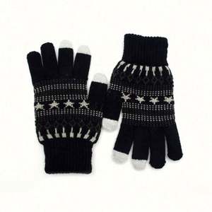 Venta Directa de Fábrica, Guantes con Pantalla Táctil, Guantes de Punto Jacquard para Adultos, Guantes de Invierno - Product Image 5