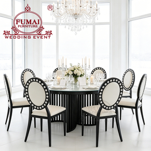 Banquet Hall Furniture Gold Stainless Steel Round <b>Mirror</b> Top Wedding <b>Table</b> - Product Image 6