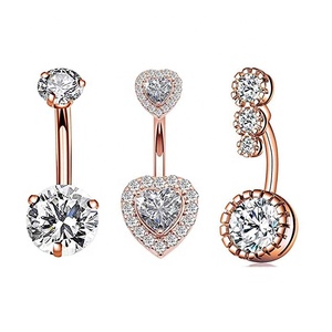 <span class=keywords><strong>Piercing</strong></span> all'<span class=keywords><strong>Ombelico</strong></span> Toposh in <span class=keywords><strong>Oro</strong></span> Rosa, Anelli per <span class=keywords><strong>Ombelico</strong></span> - Product Image 1