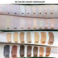 Correcteur liquide anti-cernes à couverture complète crème solaire marque privée 30 couleurs