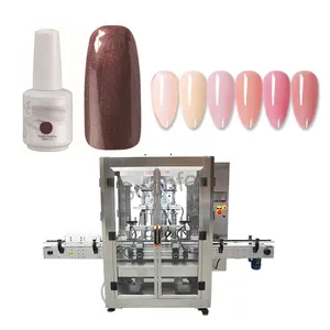 Factory price full automatic mini nail gel glass bottle filling machine