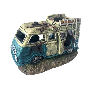 Acquario Decorazione Materiale In Resina di Pompa di Aria Tubo <span class=keywords><strong>Abbandonato</strong></span> Auto Relitto Carro Armato di Pesci Della Decorazione - Product Image 1