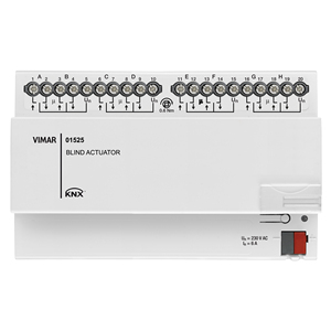 Vimar Blind Actuator 01525 KNX 230 V AC 6 A For Roller <b>Shutters</b> - Product Image 1