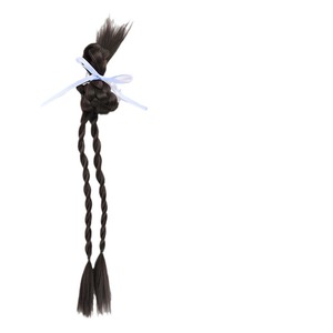 Cola de caballo trenzada larga con lazo, de fibra resistente al calor, de dos hebras con cinta, para extensiones de cabello de mujer - Product Image 5