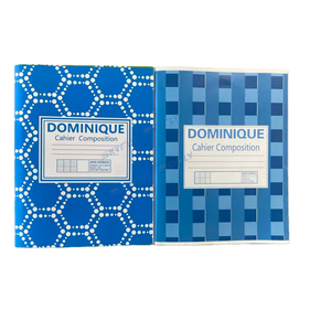Cahiers de composition avec couverture en carton ivoire, 144 pages, format A5, lignage Seyès, reliure piquée à cheval, pour l'école et le bureau - Product Image 1