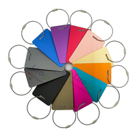 Étiquette de bagage en aluminium anodisé multicolore personnalisée étiquette de valise en métal d'avion remises sur quantité