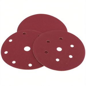TTAKE Sanding Discs 150mm 6+1 Hole Velcro Backing Corundum <b>Abrasive</b> For Power <b>Tools</b> - Product Image 2