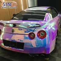 Chrom Regenbogen Laser Glitter Satin Weiß Wrap Brief Aufkleber Vinyl Tür Möbel Abdeckung Verpackung Farbe Dekoration Für Auto Vinyl