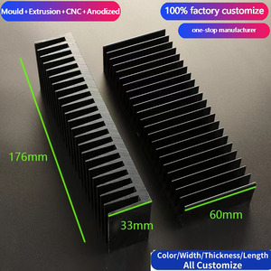 CNC-Bearbeitung 70W 200 Watt LED-Tunnel Licht kühlkörper extrudiertes Profil Extrusion Aluminium Kühlkörper - Product Image 5