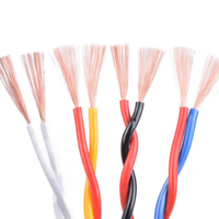 Câble d'alimentation souple torsadé à âme en cuivre, 2 conducteurs, isolation PVC, 100m, pour usage industriel et bâtiment, directement de l'usine