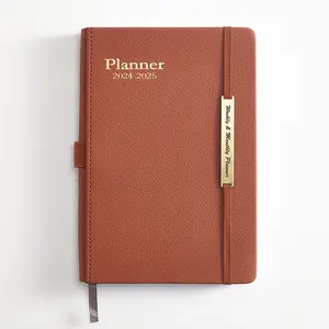 Planejador de vida semanal e mensal para atingir seus objetivos e viver mais feliz. Caderno organizador, diário de produtividade A5, capa dura, 2024-2025