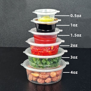 1oz-4ozTasse à sauce à emporter en plastique, récipient de stockage à trempage PP pour <span class=keywords><strong>micro</strong></span>-ondes avec couvercle pour les plats à emporter, tasse à condiments jetable - Product Image 5