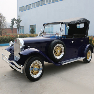 Voiture électrique bleue de haute qualité pour le tourisme, style classique rétro, idéale pour la location, les hôtels, les réceptions et les excursions panoramiques, vente en gros - Product Image 2