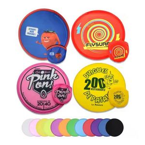 Éventail pliable personnalisé, disque volant rond en nylon pliable avec pochette de rangement et logo - Product Image 3