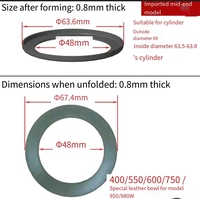 Joint d'étanchéité de cylindre de pompe à air en cuir importé sans huile pour compresseur d'air, bague de piston en PTFE pour compresseur d'air