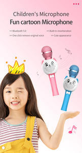 Portable USB Cat Kawaii Karaoke Wireless Microphone Cute Handheld Audio <strong>Input</strong> <strong>Device</strong> for Kids Type C Connector - Product Image 4
