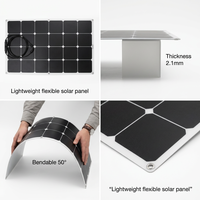 Offre Spéciale : Mini Panneaux Solaires Flexibles à 6 Trous pour un Montage Rapide et Facile pour Système d'Énergie Solaire pour Camping-car