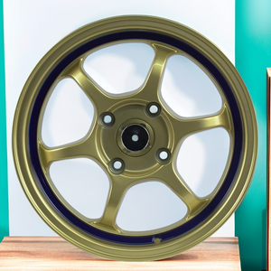 <span class=keywords><strong>Llantas</strong></span> <span class=keywords><strong>Doradas</strong></span> de Lujo para Autos de Pasajeros, <span class=keywords><strong>Llantas</strong></span> de Aleación de Aluminio para Carreras, 4 Orificios, 15 Pulgadas, PCD 4*100, 3 Años de Garantía - Product Image 5