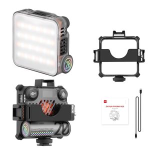 Gran oferta <span class=keywords><strong>Zhiyun</strong></span> <span class=keywords><strong>5</strong></span> veces luz de relleno M20c combinación Rgb Video Light 2500K ~ 10000K potente cámara portátil Video Light - Product Image 1