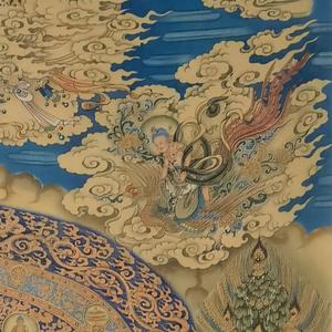 Statues de Bouddha de la dynastie Yuan LINGFENG, bénédiction spirituelle, dessinées à la main, exclusivement écologiques, qualité artistique, papier de soie/papier Xuan - Product Image 4