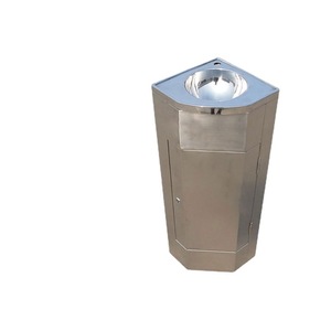 Lavabo Triangular con Pedestal Changwang, Acero Inoxidable 304, Mueble Esquinero Pequeño para Restaurante y Hotel - Product Image 2
