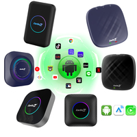 Carlinkit 8Gb 128Gb Tbox, Caja de Video Inalámbrica para Auto con Inteligencia Artificial, Carplay Android 13 14, USB, HDMI, TV, Caja Multimedia para Auto con Youtube y Apple