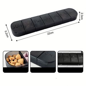 Custom Logo Portable 7 Day Pills <b>Box</b> Pill Storage Cases Pill <b>Box</b> for 7 Compartments Pp Plastic Medicine <b>Box</b> - Product Image 2
