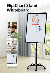 Double-sided White Single White Altitude Adjustable Mobile <strong>Paper</strong> <strong>Clipped</strong> Pulley Magnetic Marker <strong>Board</strong> <strong>Flip</strong> <strong>Chart</strong> Multiple Sizes - Product Image 3