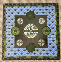 Tapis de table de mahjong à motif de jardin vintage, tapis de jeu antidérapant décoratif à imprimé papillon et fruits pour le mahjong américain