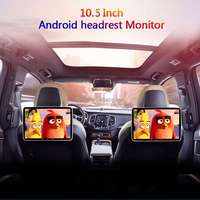 Écran tactile pour appuie-tête de voiture Android, système stéréo Bluetooth pour siège arrière de voiture, moniteur LCD pour siège arrière Toyota Land Cruiser