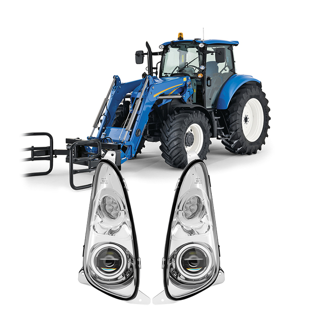 R/L LED Headlamp for New Ho-lland T Series T6020 T6030 T6040 T6050 T6070 T6080 Tractors
