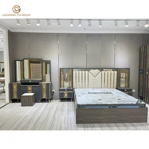 Muebles de Hotel, nuevo modelo, tamaño King, dormitorio, diseño, conjunto de dormitorio principal