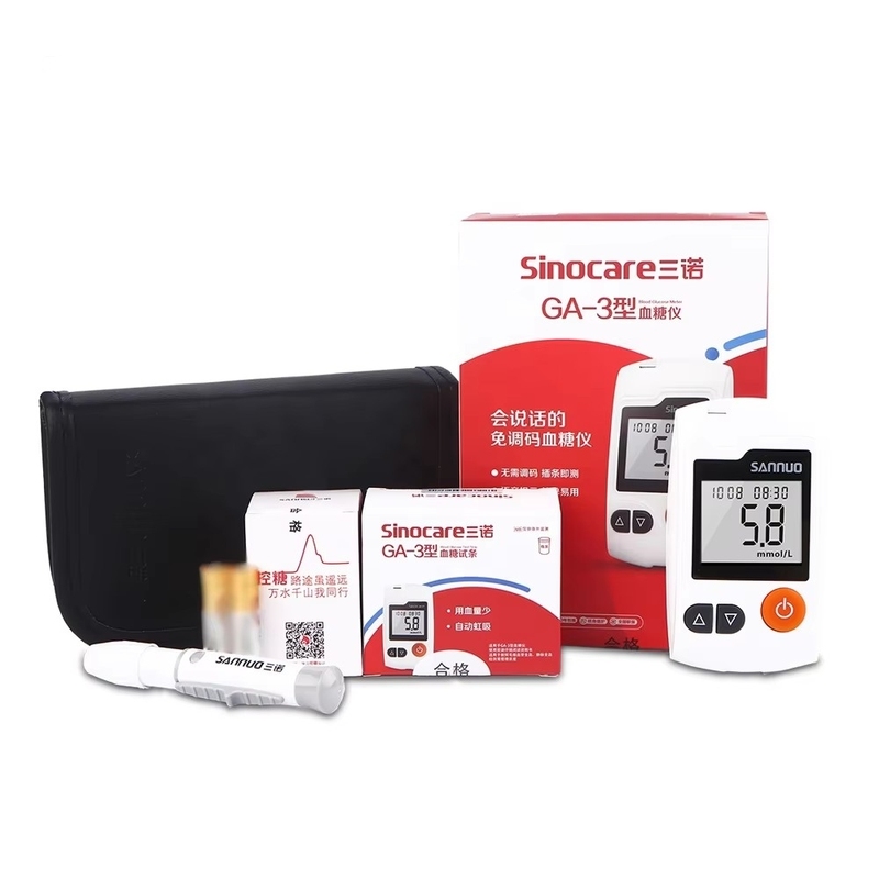 Sinocare Glucometer Machine Free Blood Sugar